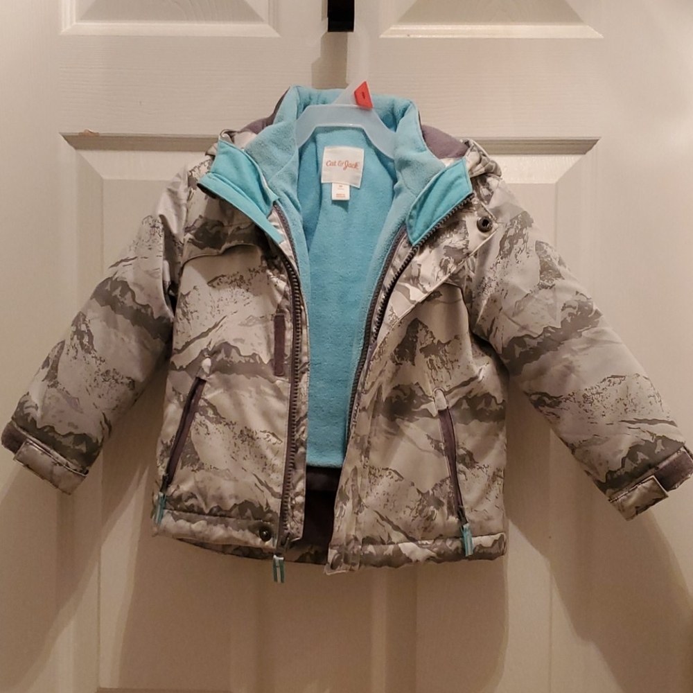 Cat & Jack winter coat w/ zip out jacket